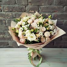 Букет цветов из:  Альстромерии, Розы и Хризантемы #REPLACE_PRED# Куеда