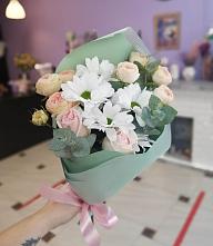 Букет милый в Куеда Букет цветов из: Хризантемы и Розы в Куеда