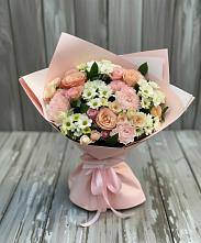 Букет цветов из:  Гвоздики, Розы и Хризантемы в Куеда