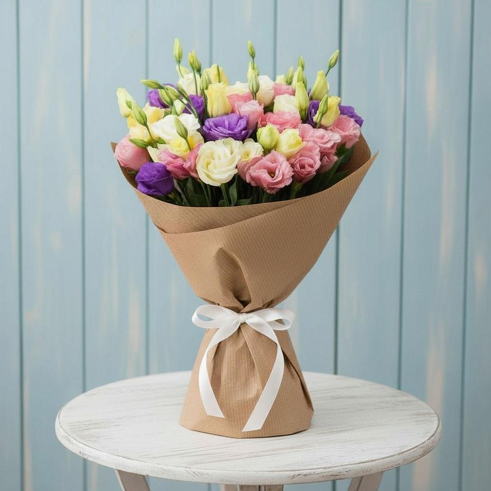 Букет цветов из: Лизиантусы в Куеда