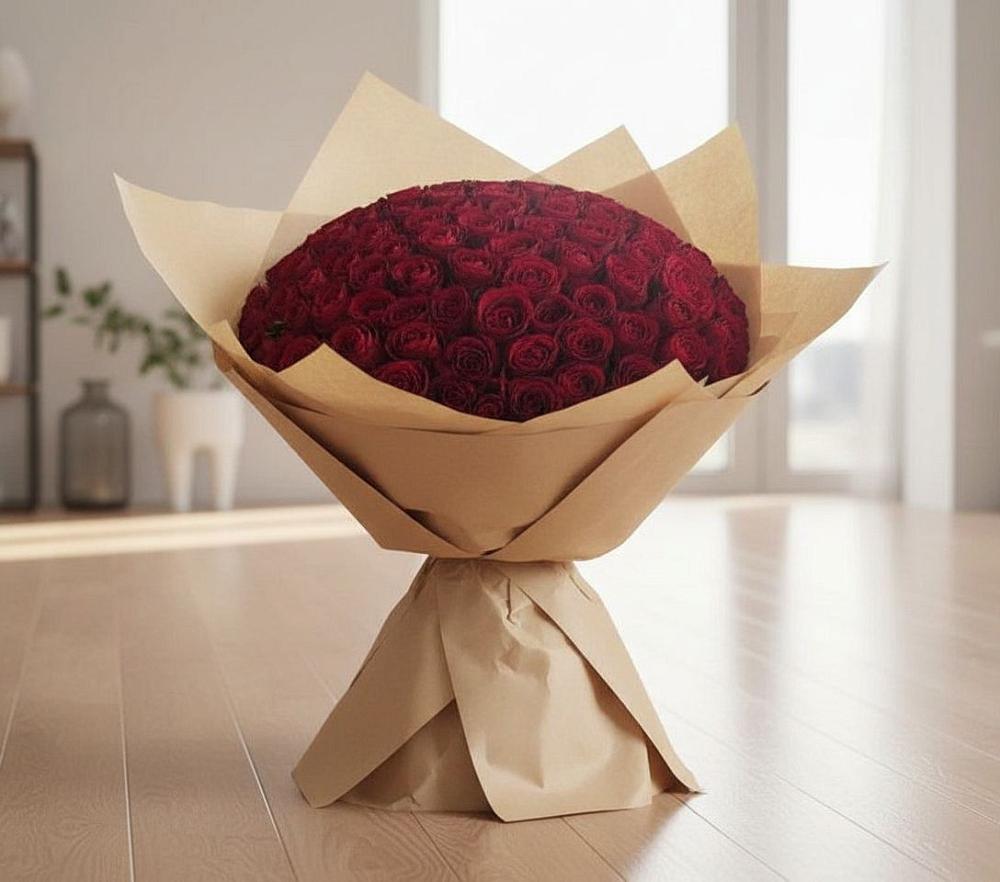 Букет 101 Красная роза в Куеда