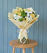 Букет цветов из:  Хризантемы и Розы #REPLACE_PRED# Куеда