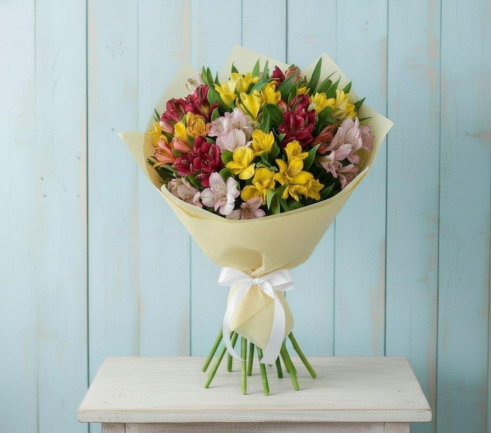 Букет цветов из: Альстромерии в Куеда