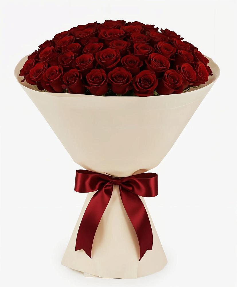 Букет 101 Бордовая роза Блэк Бакарра в Куеда