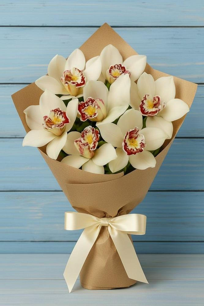 Букет цветов из: Орхидеи и Розы в Куеда