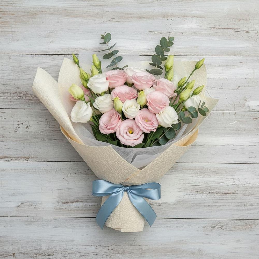 Букет цветов из: Лизиантусы в Куеда